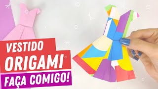 VESTIDO ORIGAMI: Arrase no Look!