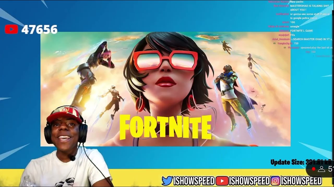 IShowSpeed Reacts To New Season Of Fortnite - YouTube