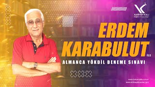 Erdem Karabulut - Almanca YÖKDİL Deneme Sınavı - PART 2 (Kariyer Yolu / Online YDS Center)