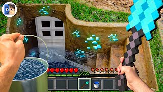 Minecraft in Real Life POV REALISTIC STEVE HOUSE in Minecraft Real POV Realistic Animation Skreeper