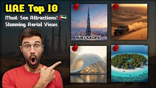 UAE’s Top 10 Must See Attractions! 🇦🇪 Stunning Aerial Views That Will Blow Your Mind!