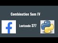 Leetcode 377: Combination Sum IV