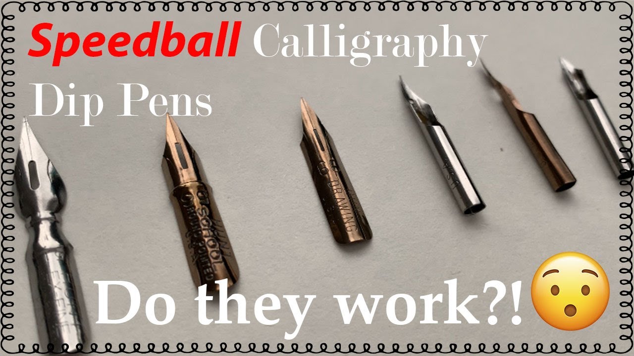 Speedball Calligraphy Sketching Set REVIEW - YouTube