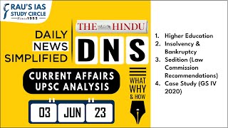 The Hindu Analysis | 03rd June, 2023 | Daily Current Affairs | UPSC CSE 2023 | DNS