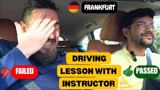 Taking Driving Lesson With Instructor In Germany 🇩🇪 | Driving License