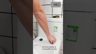 How to solve the problem of toilet lid shaking？ #toilet#wssrogy#bathroom