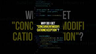 ConcurrentModification Confusion: Deciphering Java Errors! 🔍🔄 #JavaErrors #CodingConundrums
