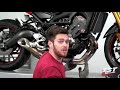 how to install yoshimura r 77 full exhaust system on a 2014 yamaha fz 09 by tst industries