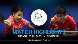 Rin Mende vs Yan Yutong | U15 Girls' Singles SF | ITTF World Youth Championships 2022