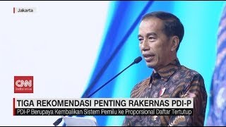 Tiga Rekomendasi Penting Rakernas PDI-P