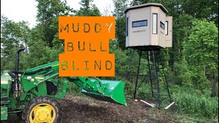 Muddy Bull Blind Setup on the Farm today!