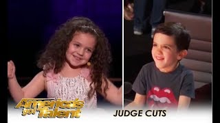 Sophie Fatu: Simon Sets Up His Son Eric With YOUNGEST Contestant Ever! | America's Got Talent