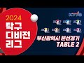 2024 탁구 디비전리그 부산광역시 본선경기 / 테이블 3