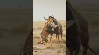 Giraffe with Lion’s Claws: A Mysterious Predator Strikes #naturelover #incrediblewildlife