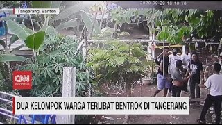 2 Kelompok Warga Terlibat Bentrok di Tangerang