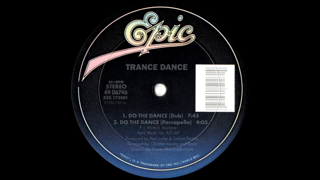 Trance Dance Do The Dance Dub Mix 1986 Youtube