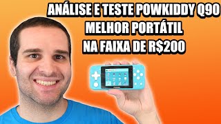 Análise e Teste Powkiddy Q90 Melhor Portátil Na Faixa De 200 Reais Para Emuladores - Muito Barato