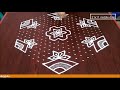 sankranthi chukkala muggulu 21x11 middle dots shanqu u0026sankranthi special flower kolam designs