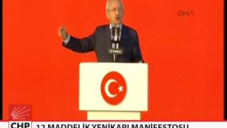 12 MADDELİK YENİKAPI MANİFESTOSU  07/08/2016