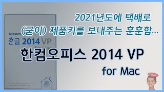 굳이 2021년에 제품키를 택배로 보내주는 회사가 있다?! - [한컴오피스 2014 VP for Mac] 개봉기 및 설치기