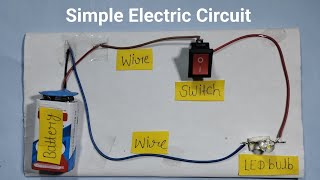 Simple Electric Circuit Working Model of Science Project for School Exhibition | Shivam Projects |