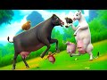 Black Cow’s Epic Battle with Giant White Cow - Ultimate Transformations and Farm Rescue Adventure!