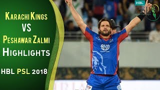 Full Highlights | Karachi Kings Vs Peshawar Zalmi | Match 7 | 25 February | HBL PSL 2018 | PSL