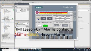 TIA Portal: HMI Alarms | Alarms Colors | How to Configure? HMI Lesson- 07