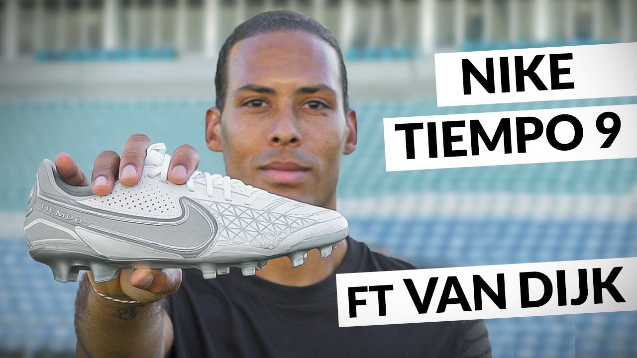 VIRGIL VAN DIJK Nos Presenta Sus NUEVAS NIKE TIEMPO 9 - YouTube