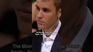 Justin sees Selena for the first time since the breakup 😳💔 #justinbieber #selenagomez #shorts