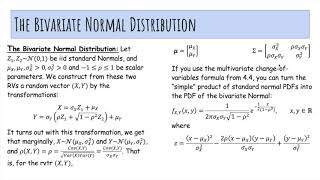 [5. Multiple RVs] 5.9 The Multivariate Normal Distribution