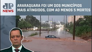 Ministros verificam danos após as chuvas no interior de São Paulo; Serrão analisa