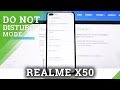 How to Enable DND Mode in REALME X50 – Do Not Disturb Mode