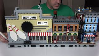 Lego Bowling Alley MOC and Lego 10246 Detectives Office MOD