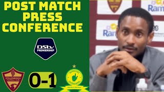 Stellenbosch FC 0-1 Mamelodi Sundowns | Coach Rhulani Mokwena’s post match press conference