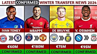 🚨 LATEST CONFIRMED WINTER TRANSFER NEWS TODAY 2024, TONEY TO CHELSEA,MBAPE TO MANCHESTER UNITED