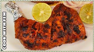 Hyderabadi Tandoori Chicken Restaurant Style Without Oven |Tandoori Chicken Recipe तंदूरी चिकन फ्राई