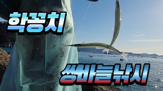 학꽁치낚시 시작!! 학꽁치낚시 포인트 통영 곤리도//쌍바늘 학꽁치낚시채비로 만쿨!