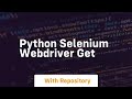 python selenium webdriver get