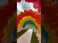 balloons rainbow 🌈😍😍 short birthday decor youtubeshorts