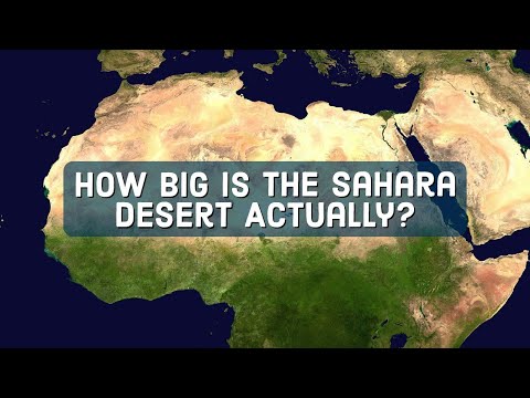 What is the Sahara desert bigger than?