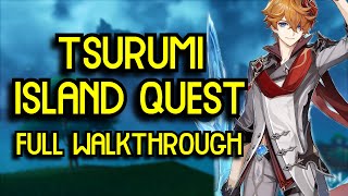 Tsurumi Island Quest FULL Walkthrough (Full Defog \u0026 ALL Puzzles) - Genshin Impact Update 2.2