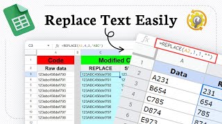 How to use Replace function in Google Sheets (edit values fast)