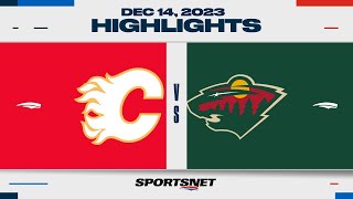 NHL Highlights | Flames vs. Wild - December 14, 2023
