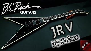 BC Rich JR. V NJ Deluxe Onyx Black 2011 Korea Floyd Rose EMG 81 85 4K guitar close up video