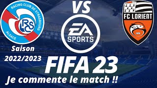 Strasbourg vs Lorient 15ème journée de ligue 1 2022/2023 / FIFA 23 PS5