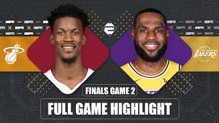 Miami Heat vs. Los Angeles Lakers [GAME 2 HIGHLIGHTS] | 2020 NBA Finals