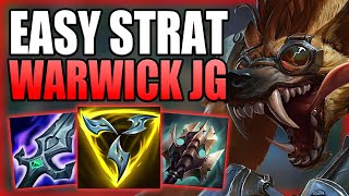 ABUSE THIS EASY STRATEGY WITH WARWICK JUNGLE TO EASILY ESCAPE LOW ELO! - S+ Guide League of Legends