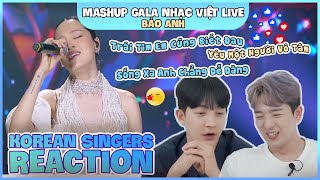 Korean singers🇰🇷 Reaction -'HITS MASHUP (Live)' - 'BẢO ANH🇻🇳'