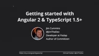 Getting Started with Angular2 and Typescript